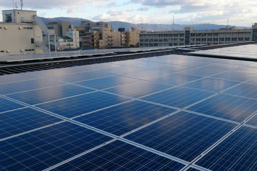 三洋金属工業様の工場の屋根の写真