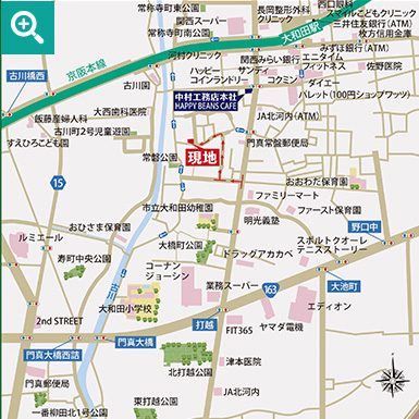 門真市常盤町16の現地周辺マップ